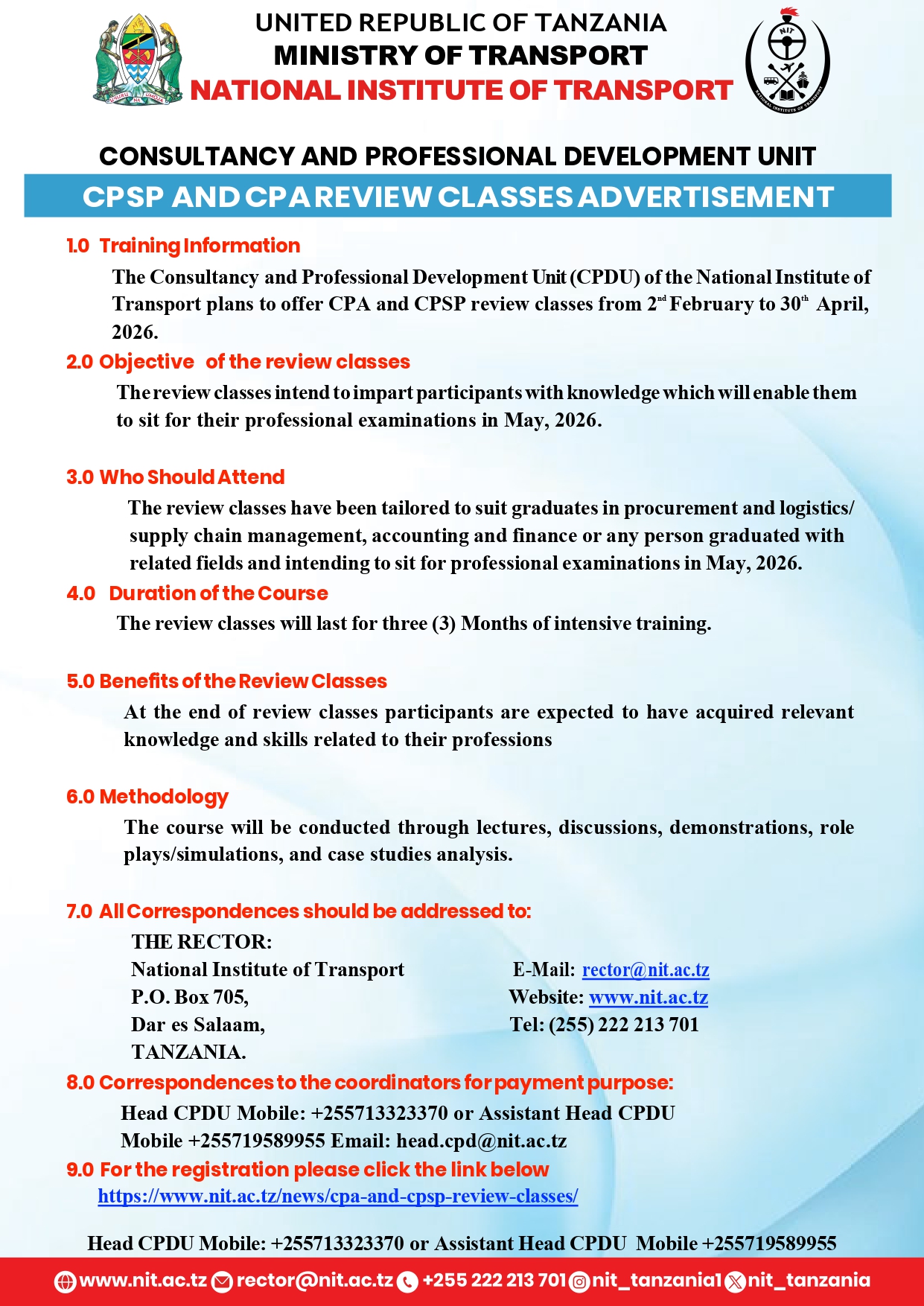 National Institute of Transport - NIT